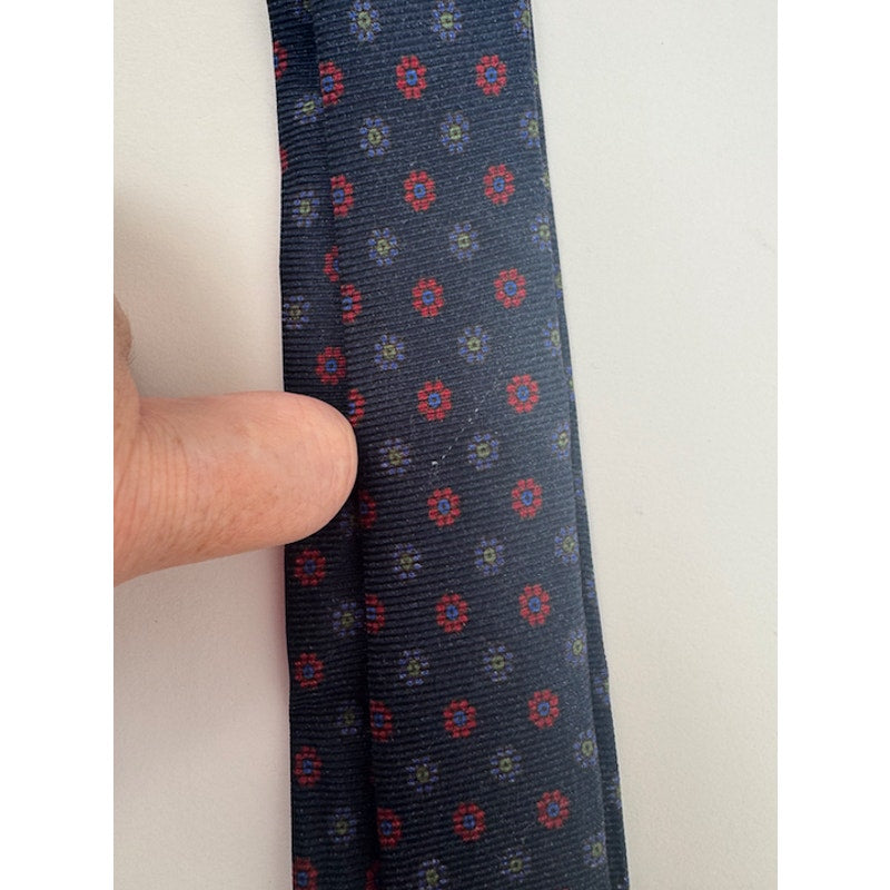 Kiton Napoli Men's Multicolor Floral 100% Silk Tie Made in Italy