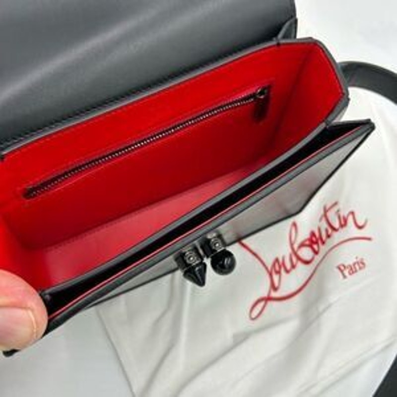 Women’s Christian Louboutin carasky spiked Crossbody bag made in Italy
