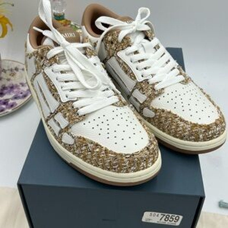 Men's Amiri BOUCLE SKEL low top sneakers size 46