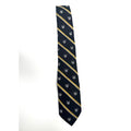 Ralph Lauren Men's NWOT Black & Yellow Crest Silk Tie Made in Italy
