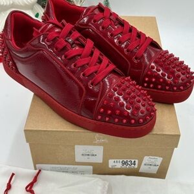 Men's Christian Louboutin SEAVASTE orlato flat sneakers size 46 made in Italy