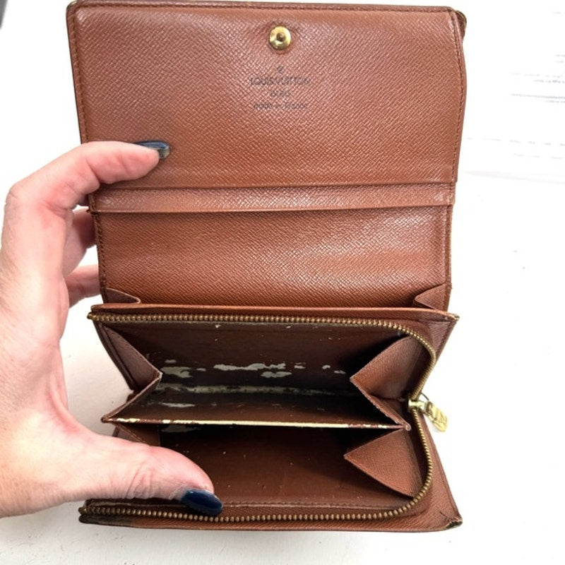 Louis Vuitton Monogram Portefueille Viennois kiss lock French purse wallet