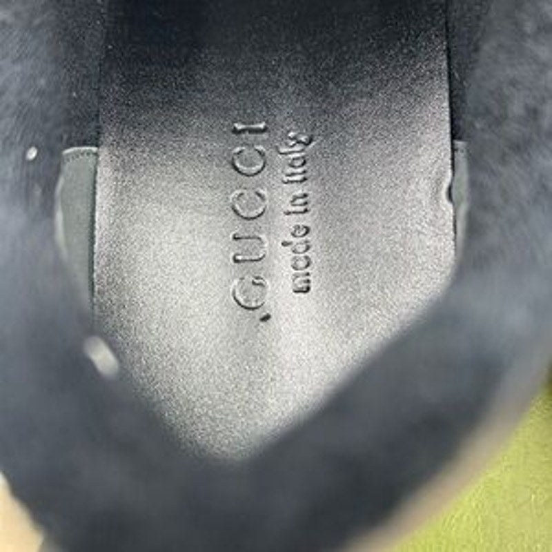 Men's Gucci screener leather/canvas sneakers size 10 fits 11 US made in Italy