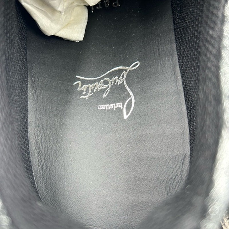 Men's Christian Louboutin, Louis Jr, orloto storm print Leather sneakers size 45