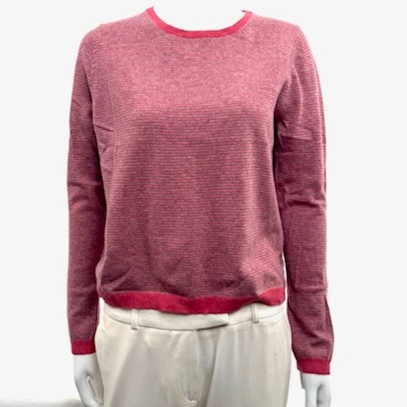 Theory NWT Pink Hidi Fine Haven Wool Cashmere Sweater Size M