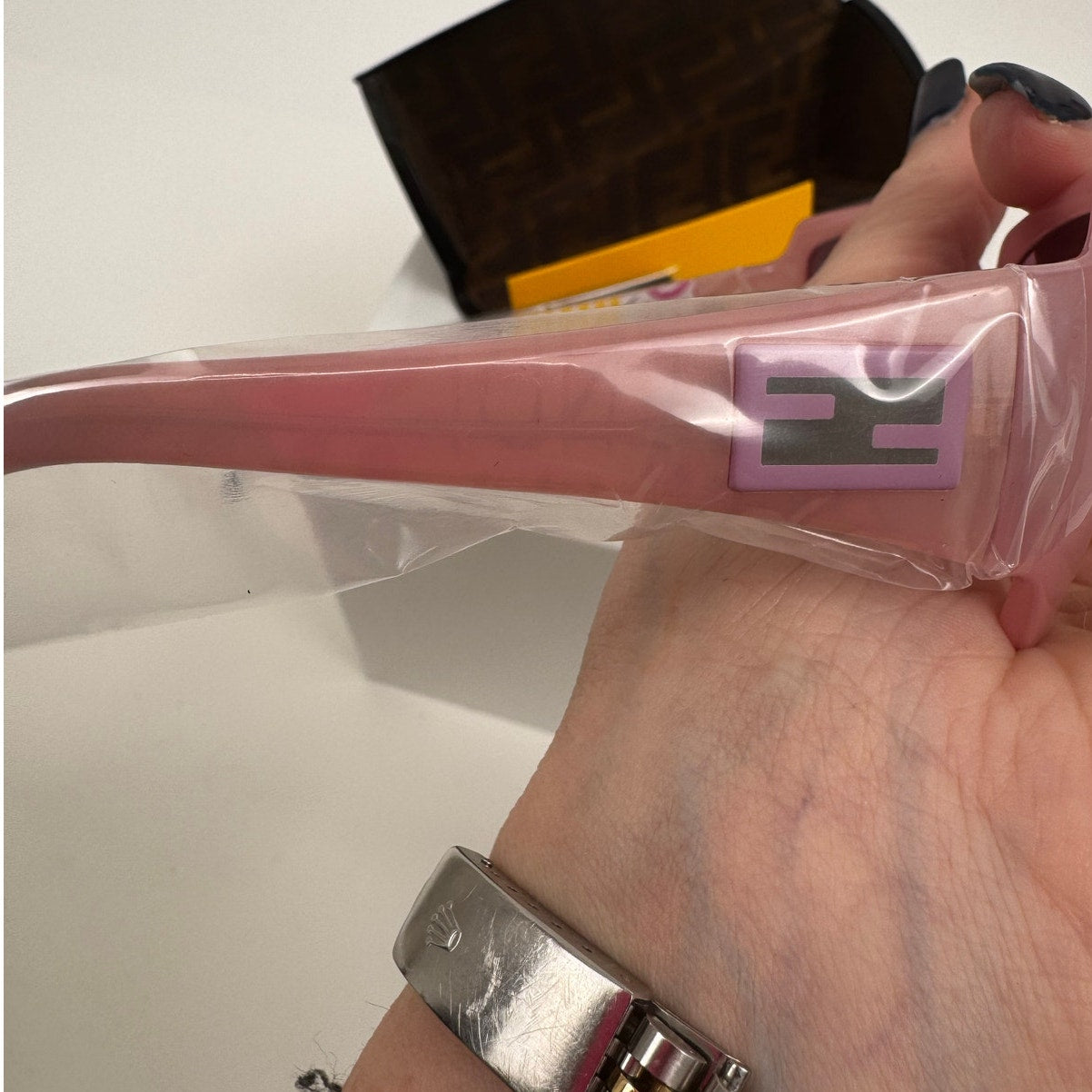 Women's Fendi NWT Pink With Graffiti Interior Sunglasses