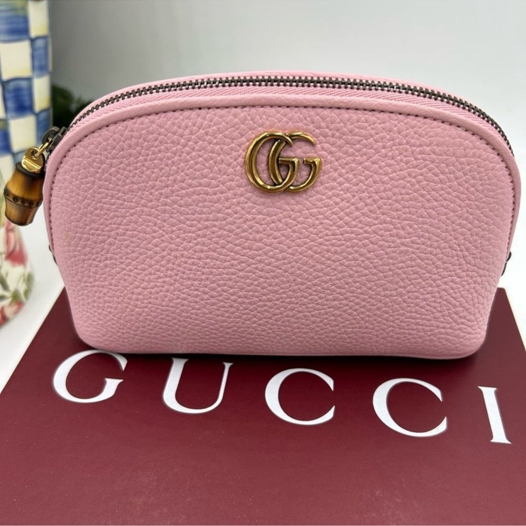Women's pink Gucci, Marmont GG Beauty/ cosmetic case/second bag Made in Italy