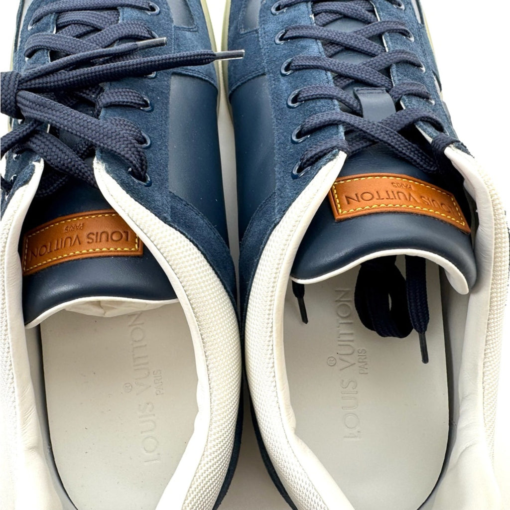 Men’s Louis Vuitton “OFFSHORE”bicolor navy blue LV 8.5 FITS US 9.5, FR 42.5 VNDS