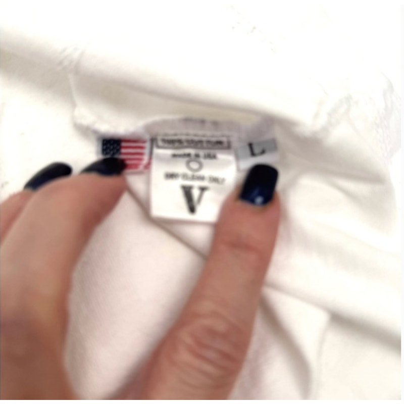 Men's Vlone x Friends NEW White and Pink Short Sleeve T-Shirt Size L