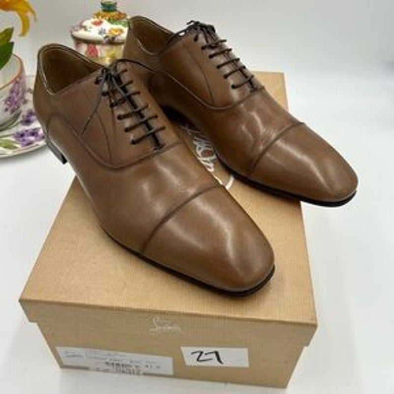 Men's Christian Louboutin greggo patina Leather Oxford size 41.5 made in Italy