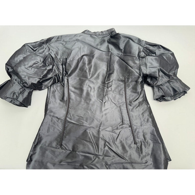 Obzee New York Co. Inc Black 100% Silk Coat Size 42 Made in Korea