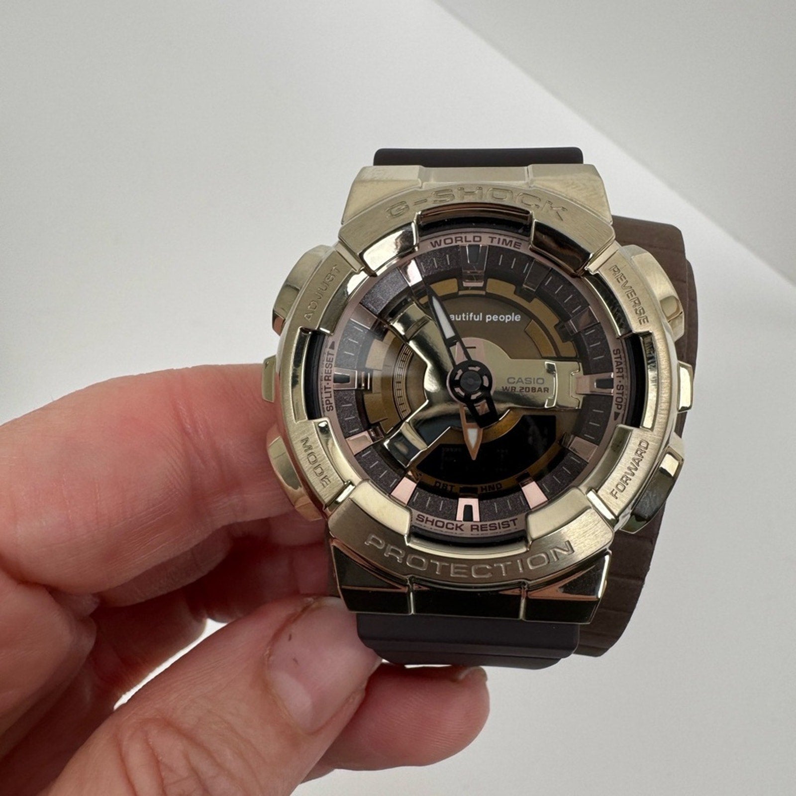 Casio G-Shock x Beautiful People GM-S110BP-5AJR Brown Analog-Digital Watch NIB