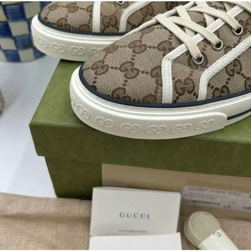 Men's Gucci tennis 1977 high top sneakers size 13 made in Italy