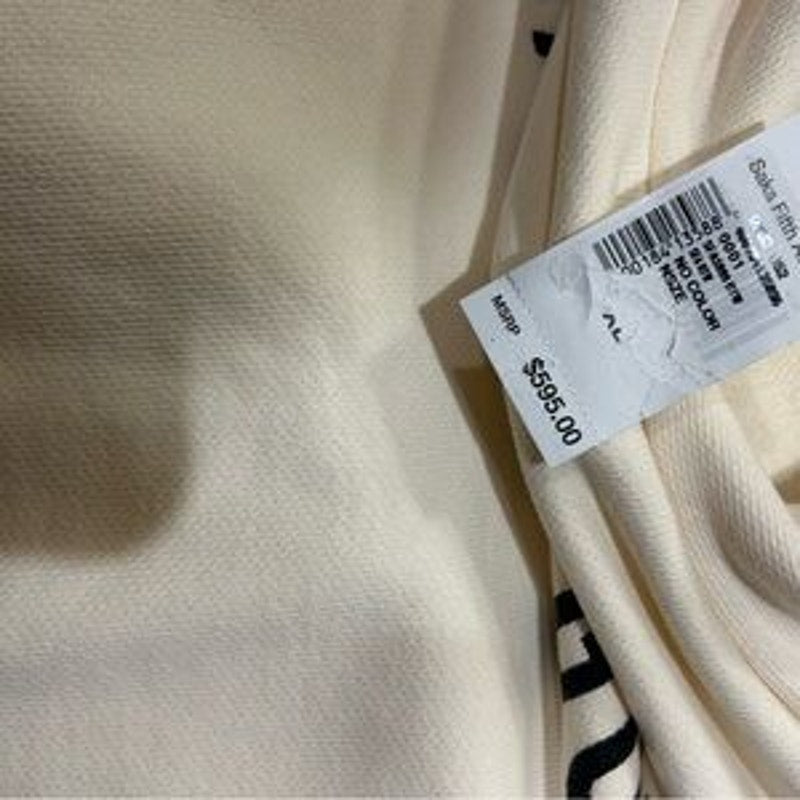 Men's Fear of God Cream French terry cotton Hoodie size XL