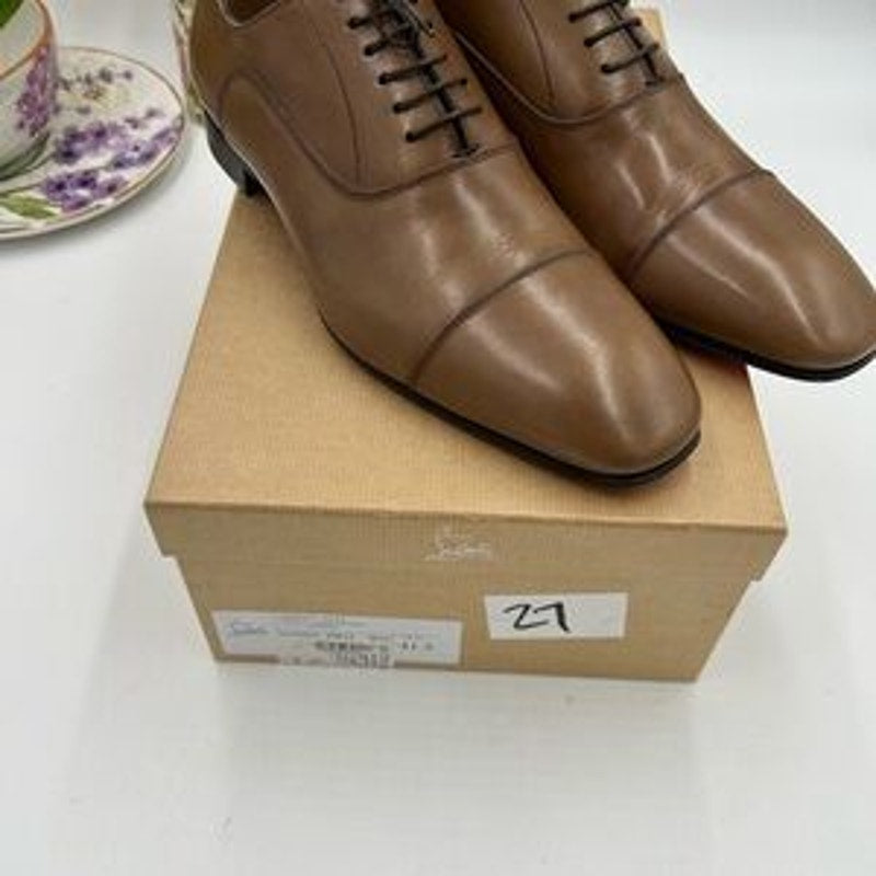 Men's Christian Louboutin greggo patina Leather Oxford size 41.5 made in Italy