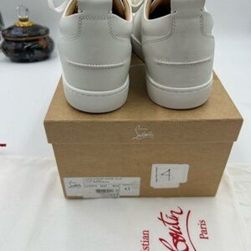 Men's Christian Louboutin, Louis Jr low top sneakers size 43 made in Italy