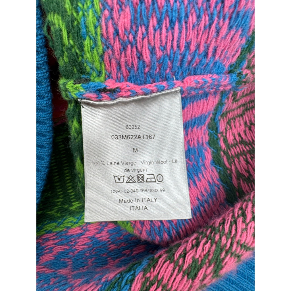 Men's Dior x Stussy Collab Wool Sweater – Oversized Size M Fits Like L