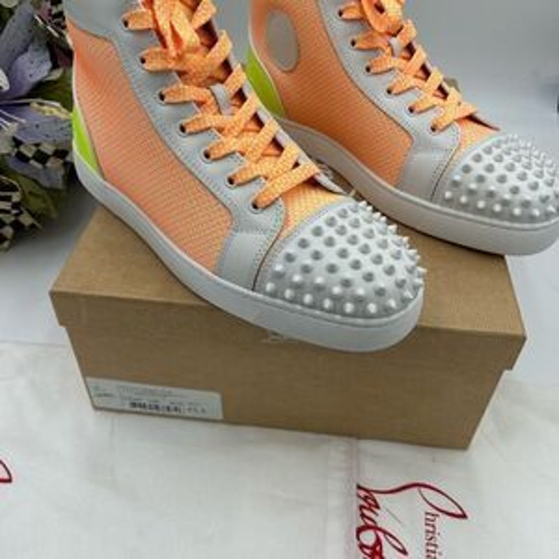 Men’s Christian Louboutin fun Lou spikes high tops size 43.5 made in Italy