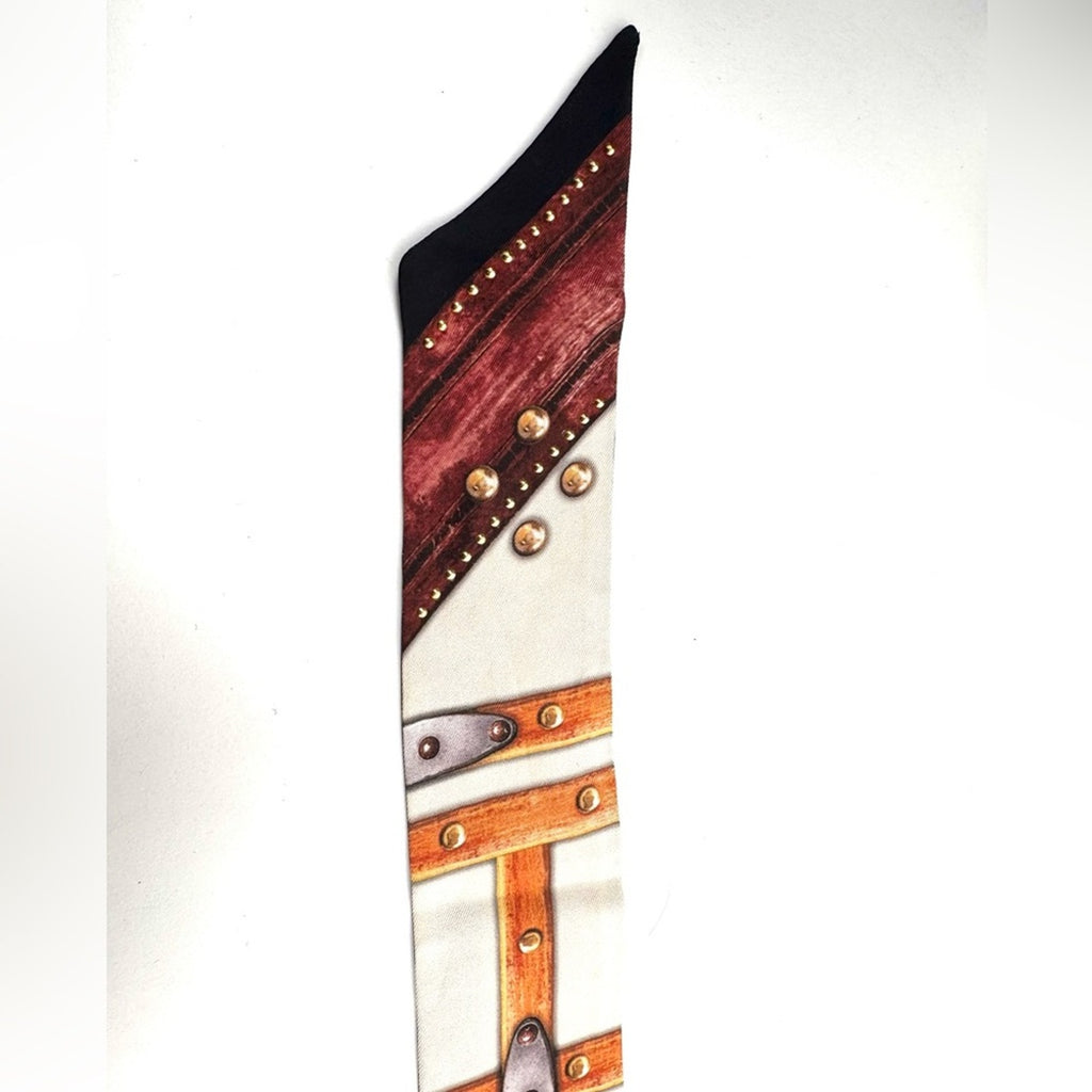 Decorative Rare LV Monogram Bag Scarf or Vachetta Handle Protector