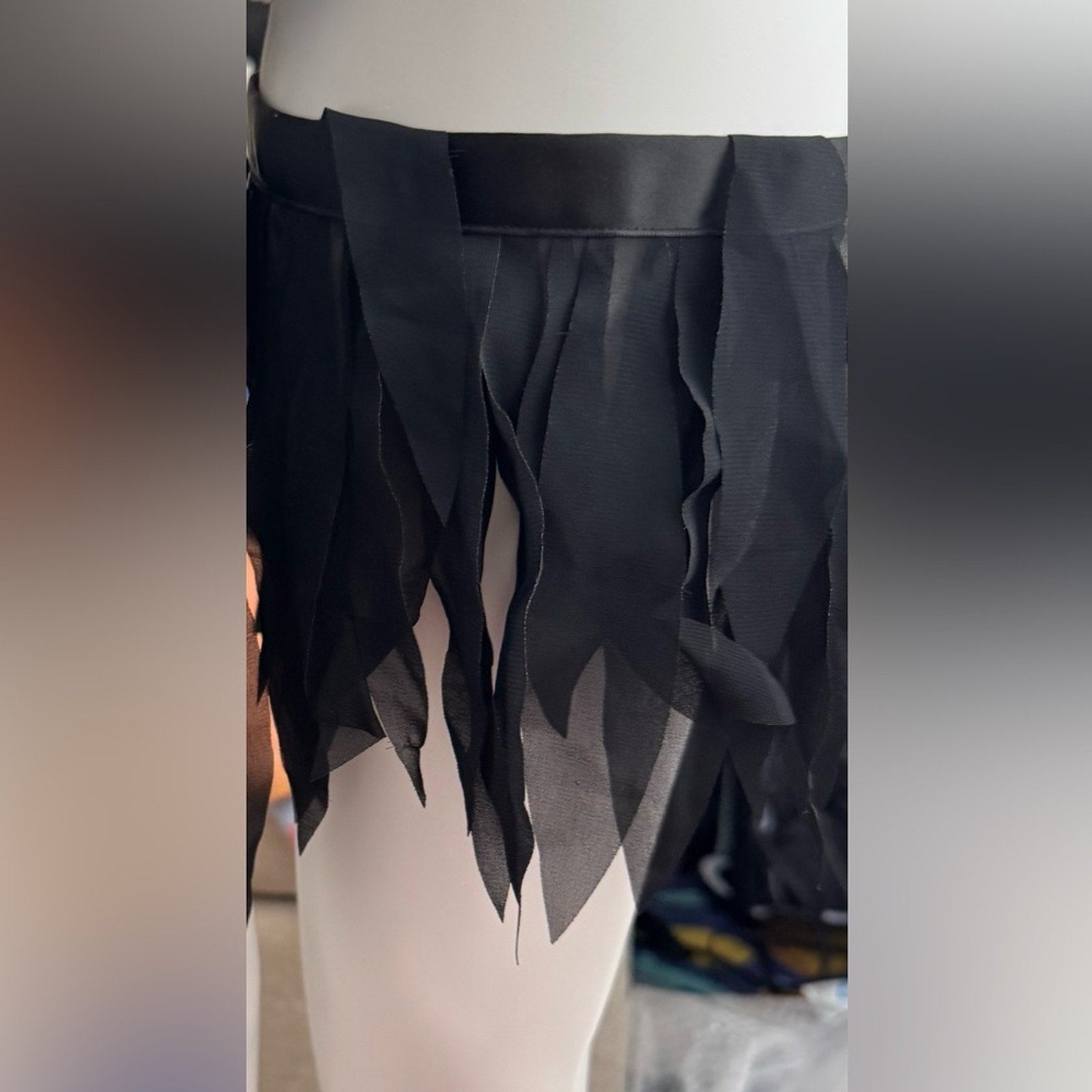 Woolford UNiQUE ribbon&chiffon tye accessory(2) upper thigh/necklace/belt/choker