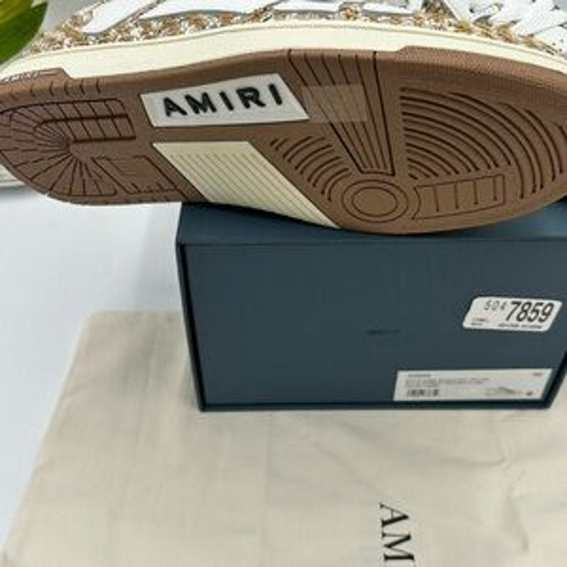 Men's Amiri BOUCLE SKEL low top sneakers size 46