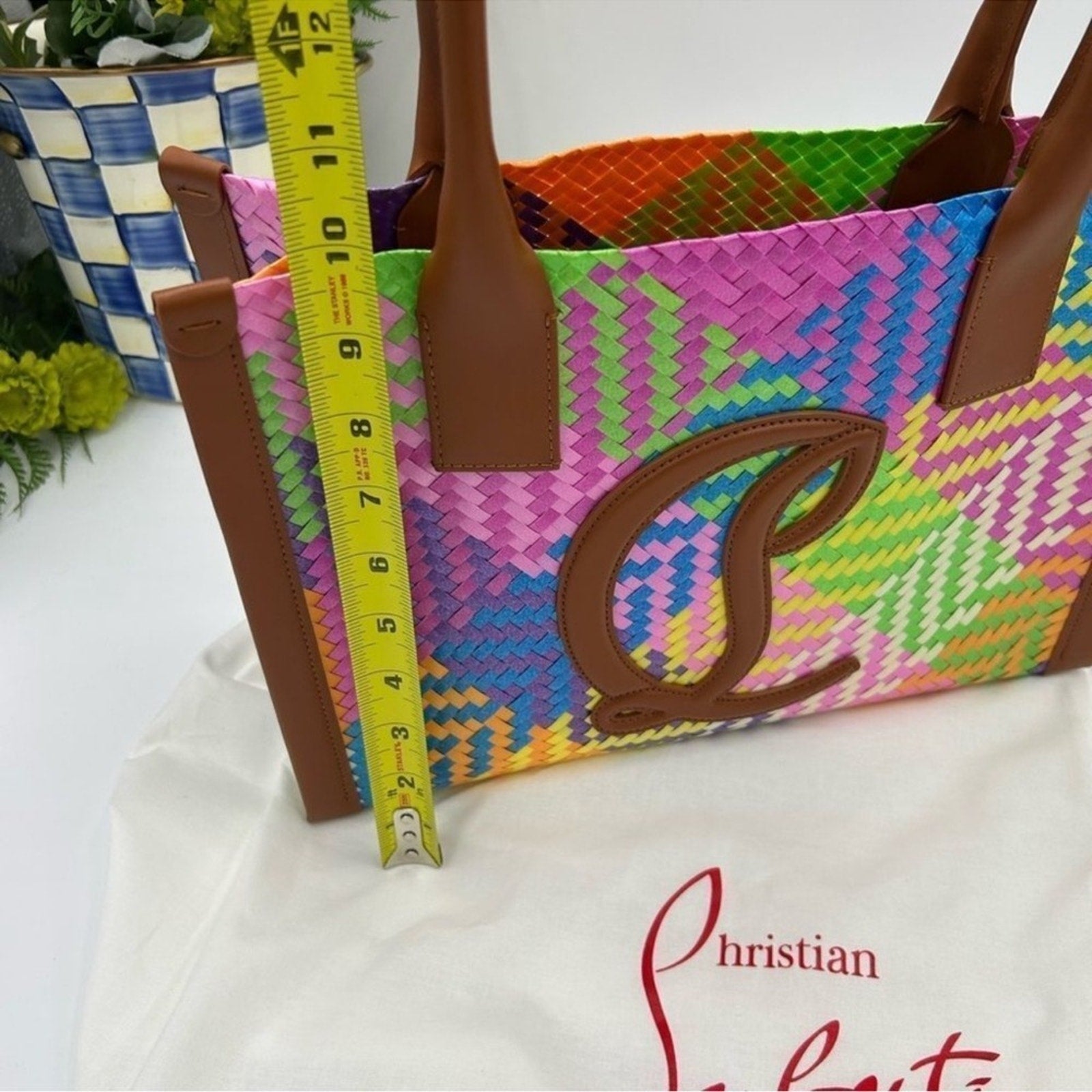 Women's Christian Louboutin side-by-side tote with removable pouch
Made in Italy