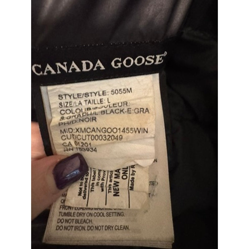 Mens Canada Goose Black Lodge Jacket Size Large