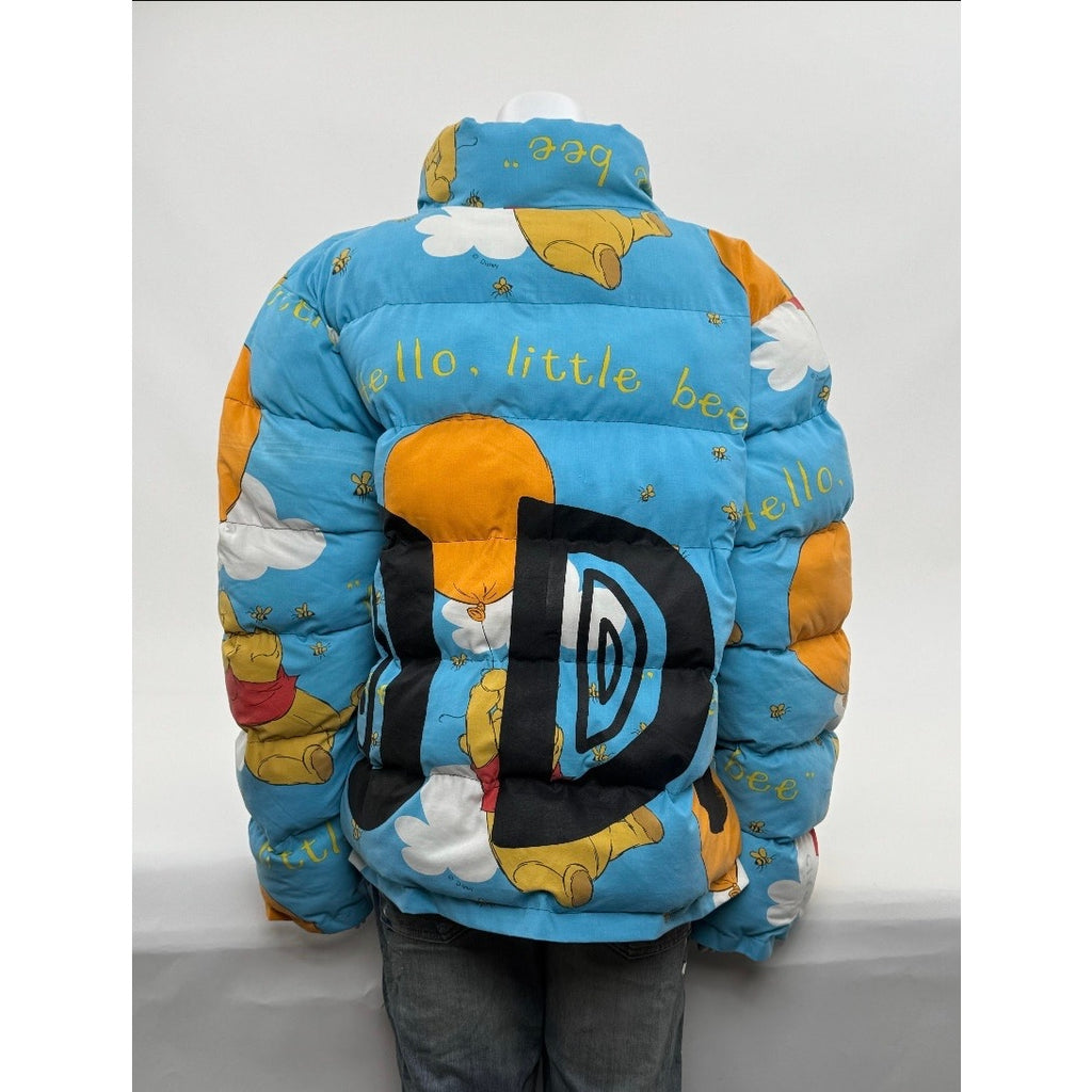 Unisex Adults Die.Go Studios Blue "Winnie The Pooh" Puffer Jacket One Size