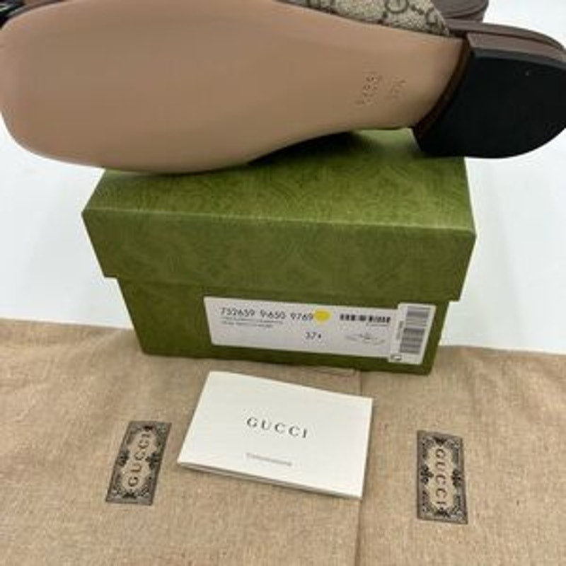 Women's Gucci, Blondie, thong sandals, GG Supreme size 37.5 made in Italy