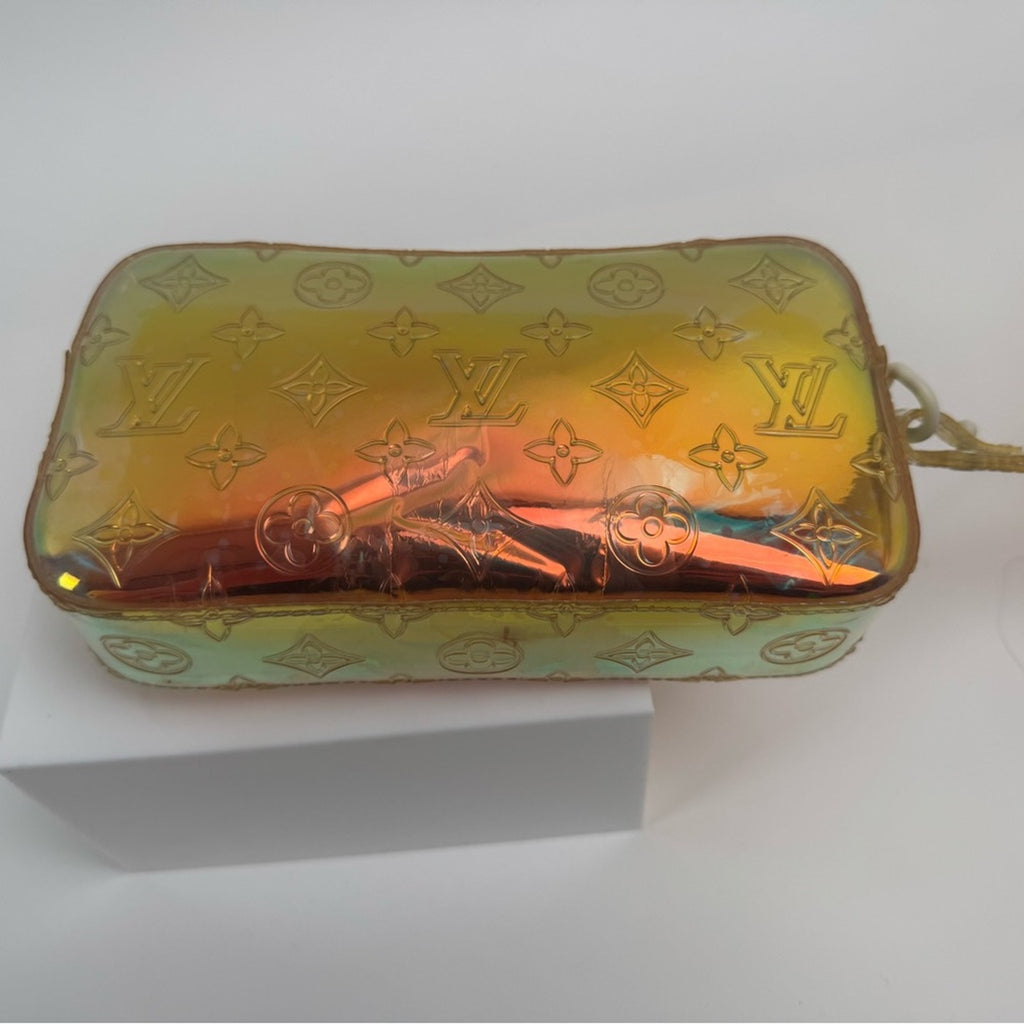 Men’s Louis Vuitton x Virgil, Abloh, prism monogramVolga wristlet full inclusion