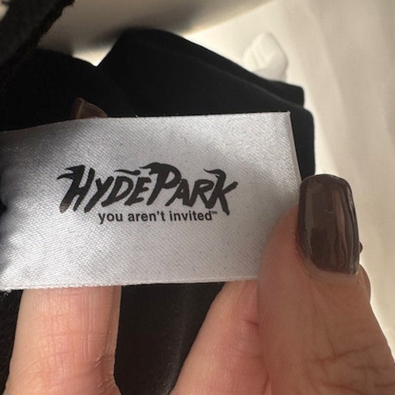 Men's Hyde Park "You Aren't Invited" Easy Does It Double Heart Hoodie Black S