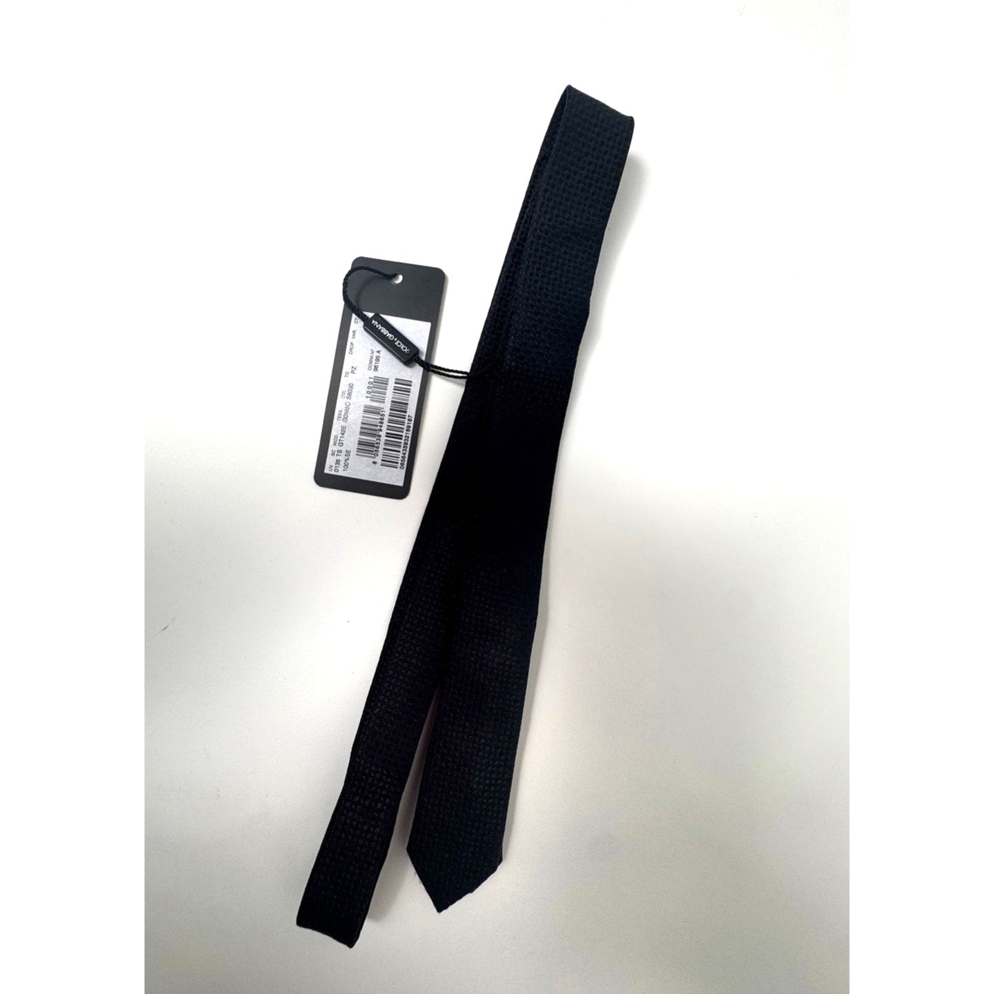 Dolce & Gabbana NWT Men’s Black Silk Tie – 56” Length