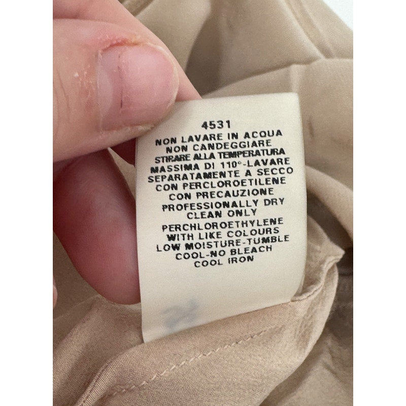 Moschino NWT 100% Silk Button Up Blouse Designer Top Size IT 42