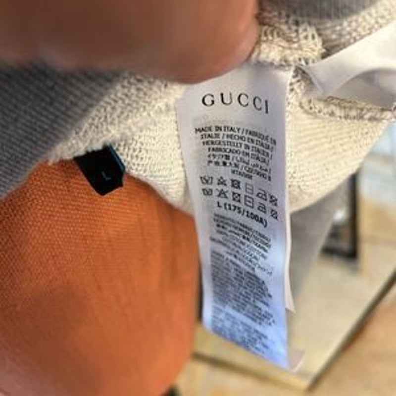 Men’s Gucci, X Disney, Donald Duck heavyweight sweatshirt size large made Italy