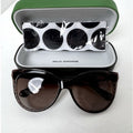 Kate Spade NWOT Brown Pattern 56mm Daesha Cat Eye Sunglasses