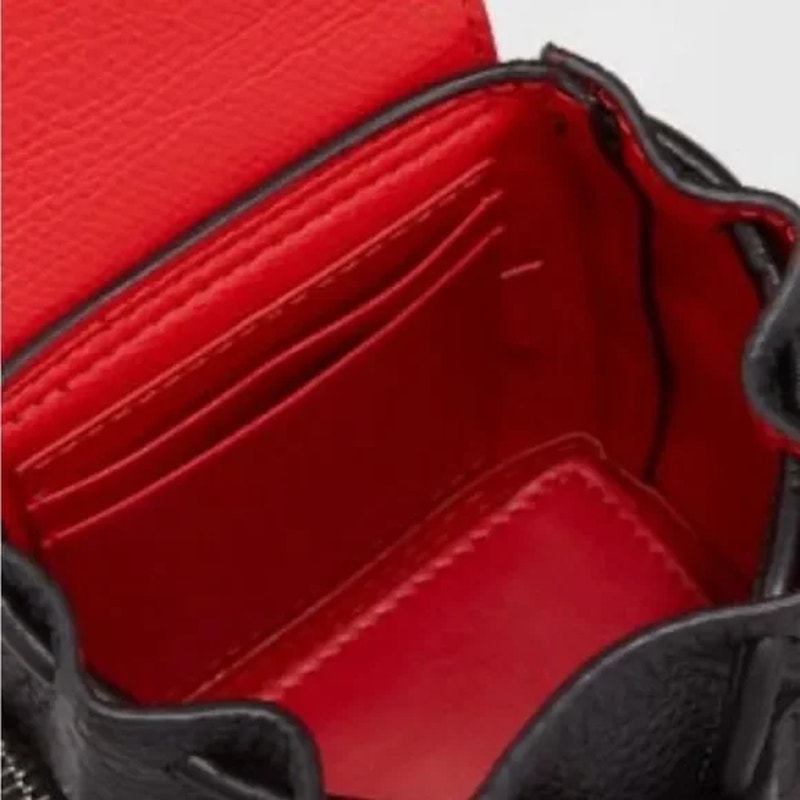 Christian Louboutin explorafunk key ring studded Crossbody bag made in Italy