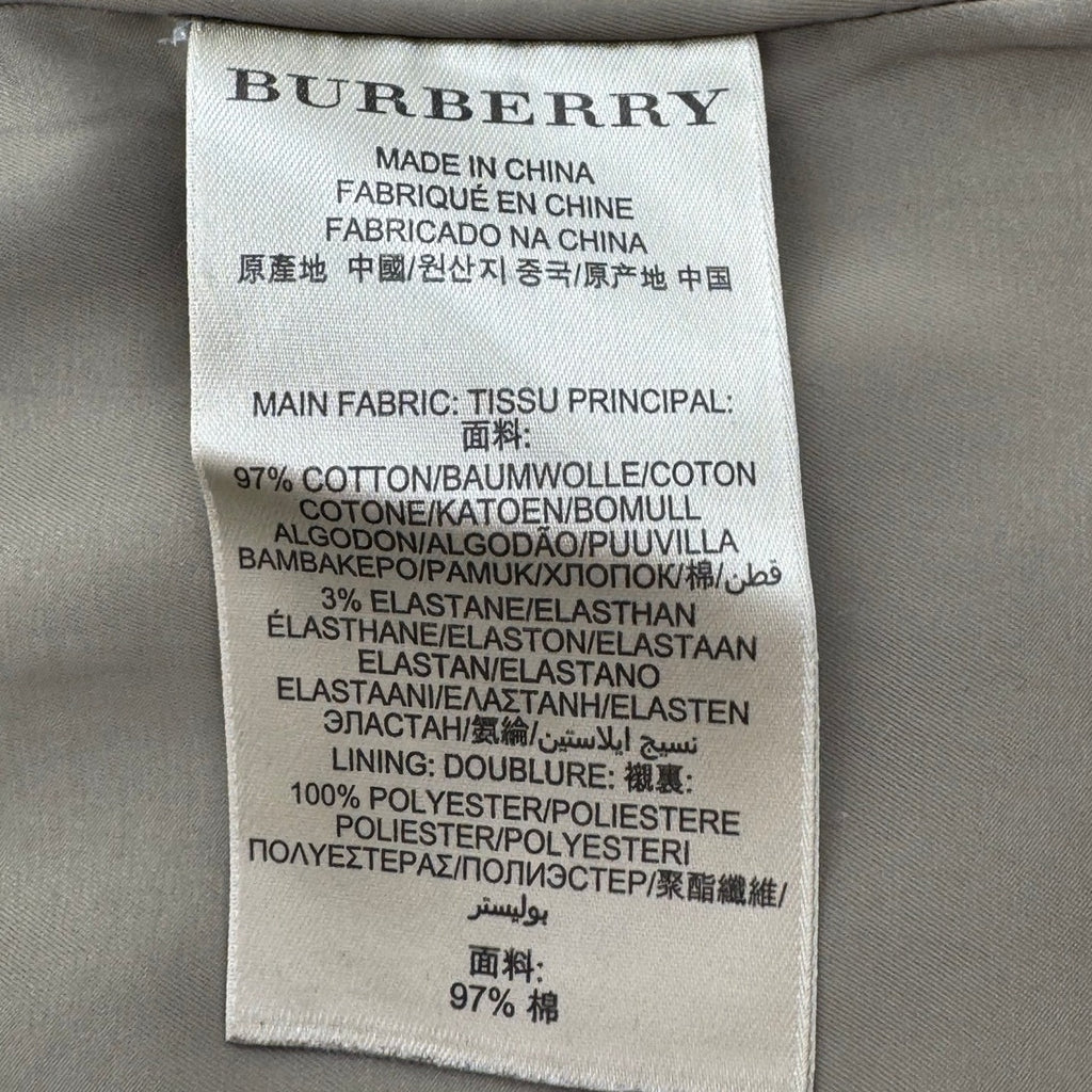 Burberry Brit Women's Khaki Olive-Tone Jacket – Size US 10 (Fits Medium)