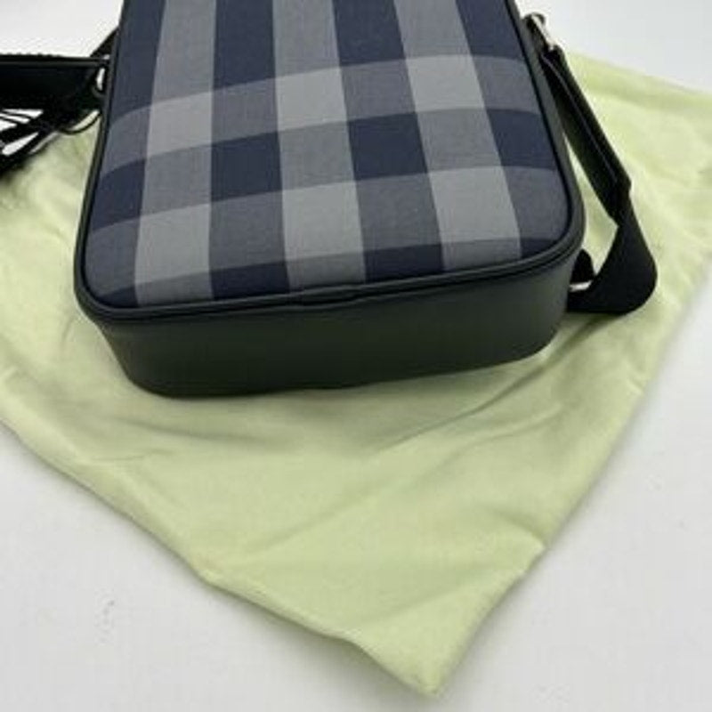Men's Burberry, paddy check messenger bag adjustable strap made in Italy