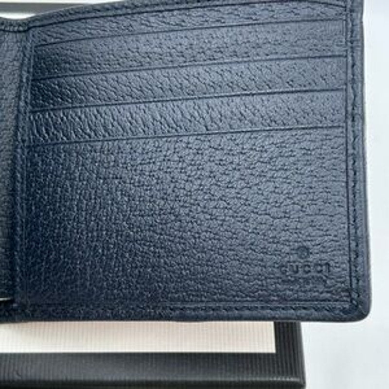 Gucci multicolor canvas/leather bifold wallet, made in Italy