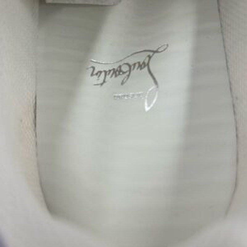 Men's Christian Louboutin Oblato flat low top floral sneakers size 44 made Italy