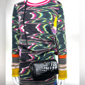Mini black Crocodile  Aigner 2 way bag can be worn as a Crossbody & shoulder bag