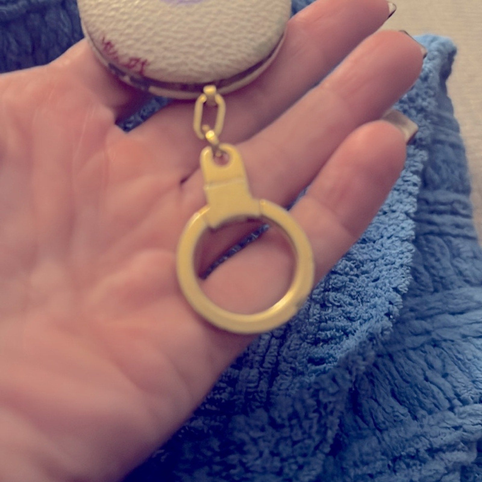 Louis Vuitton Murikami Monogram  Light up Keychain/bag charm with gold detail