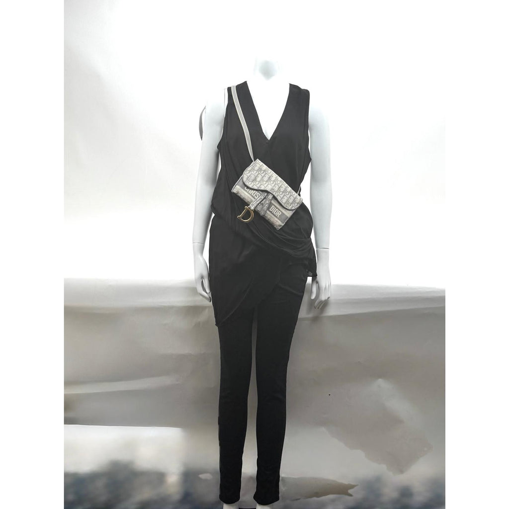 Women's Dior Saddle Grey Belt Bag