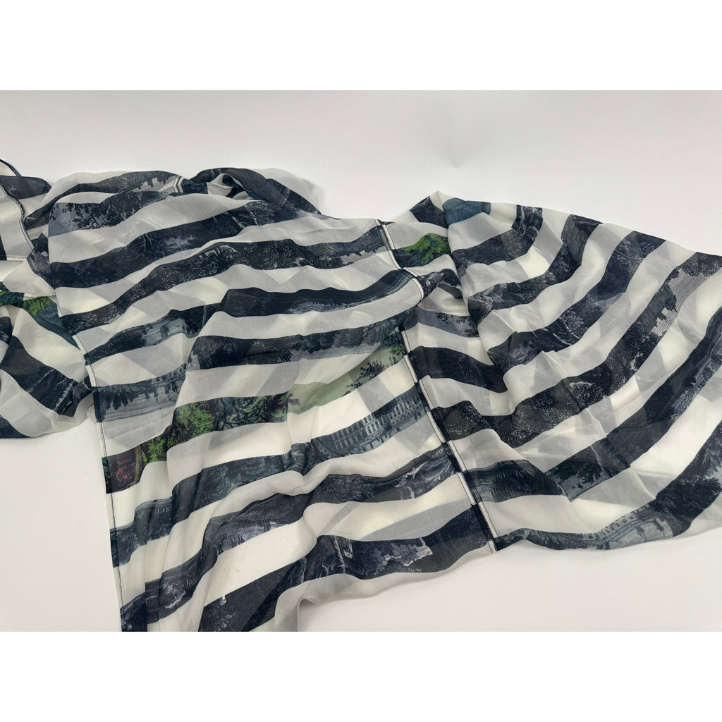 Dries Van Noten Striped Patterned Wrap – Multi-Way Dress, Skirt, Top & Head Wrap