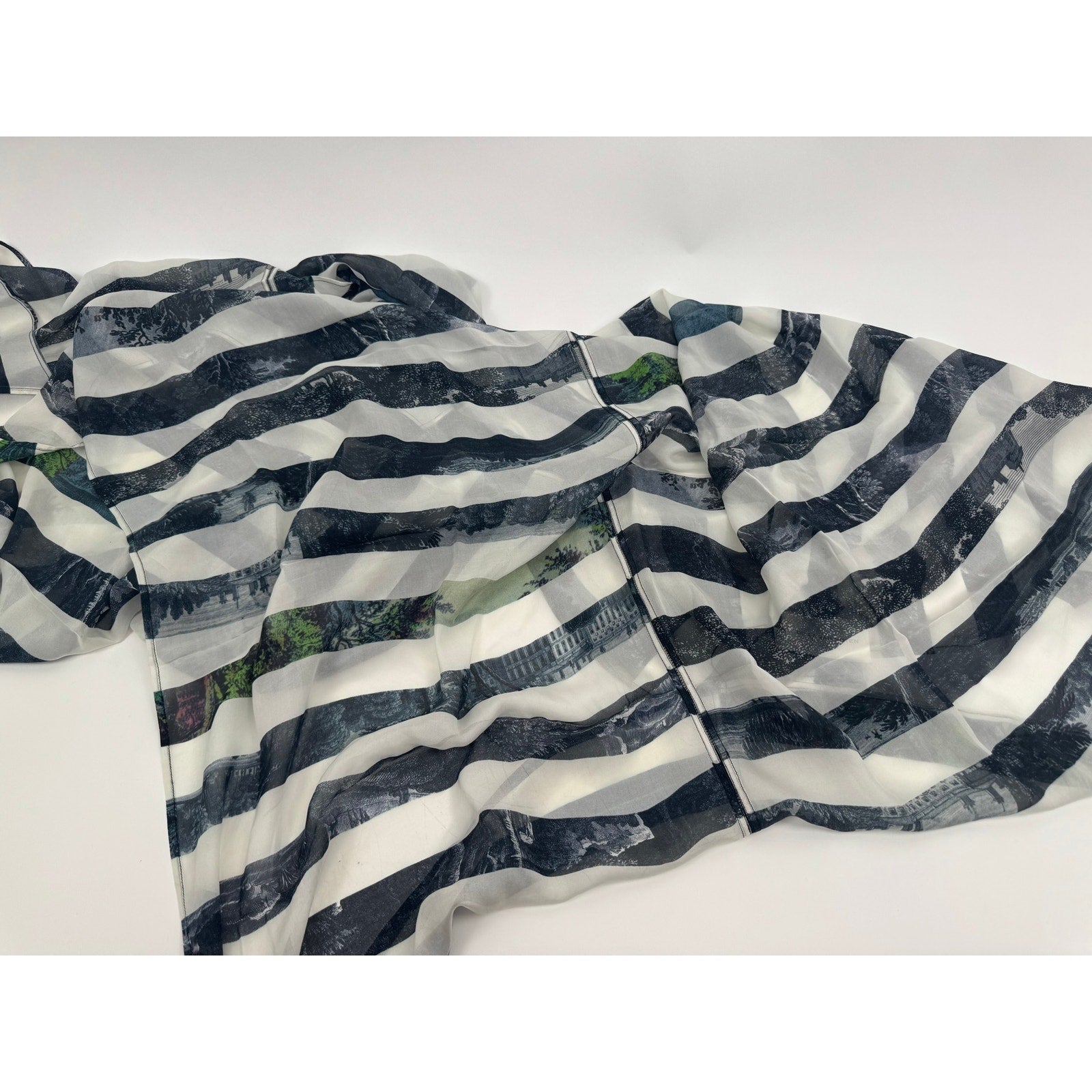 Dries Van Noten Striped Patterned Wrap – Multi-Way Dress, Skirt, Top & Head Wrap