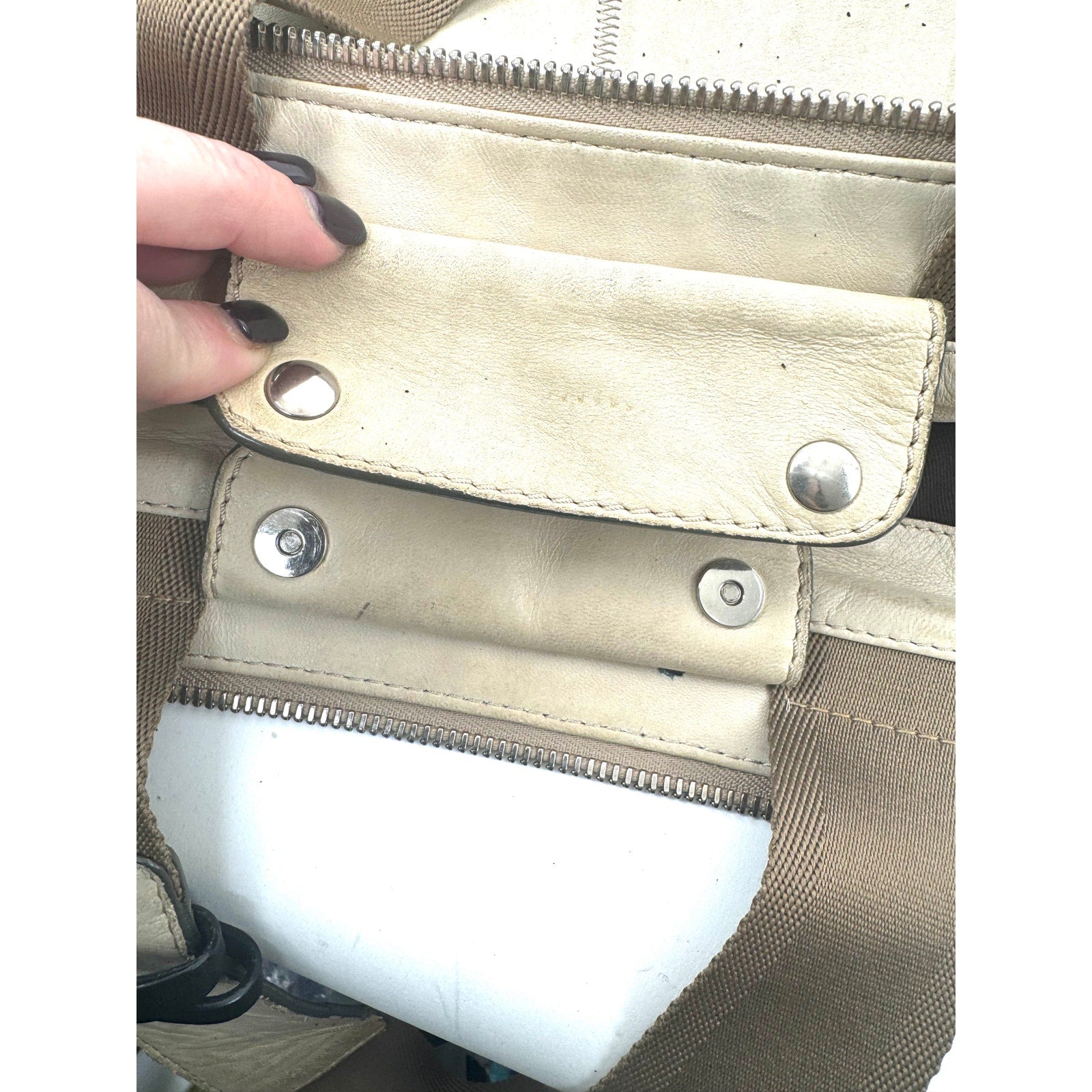 Chloe Cream Suede Leather Hobo Bag