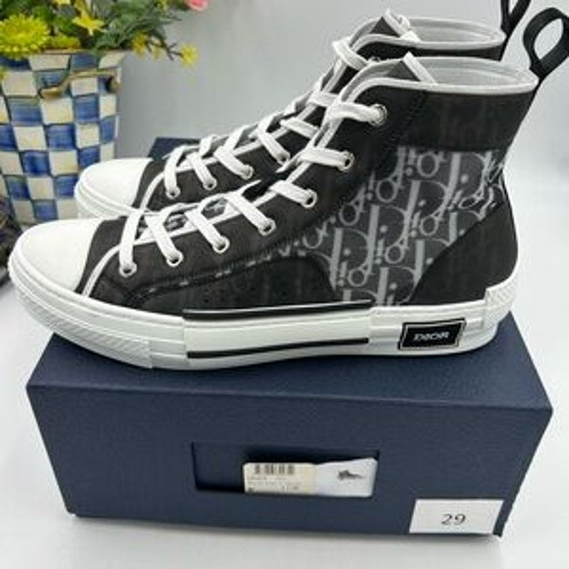 Men's Dior B – 23 oblique high top sneakers size 44 made in Italy