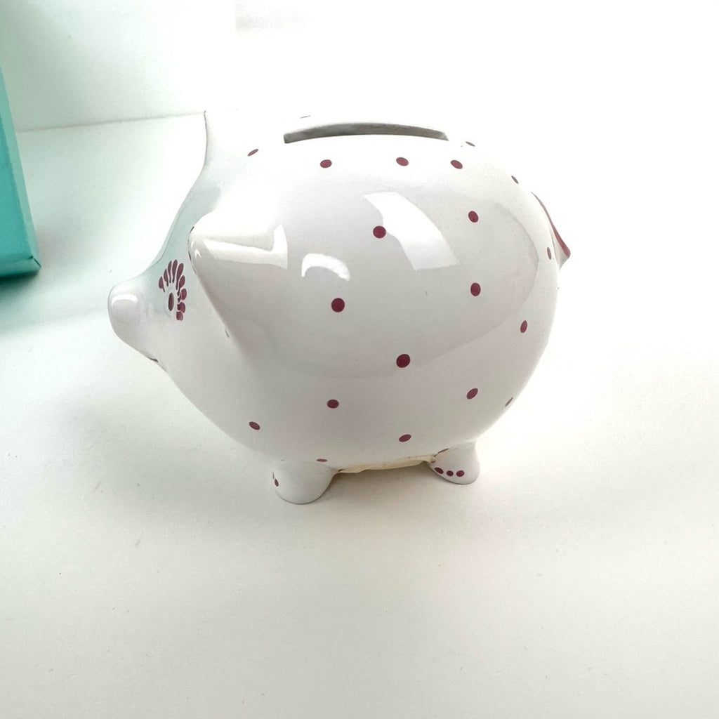 Tiffany & Co.Piggy Bank, NIB, original key and lock w/hallmark painted SOLD OUT