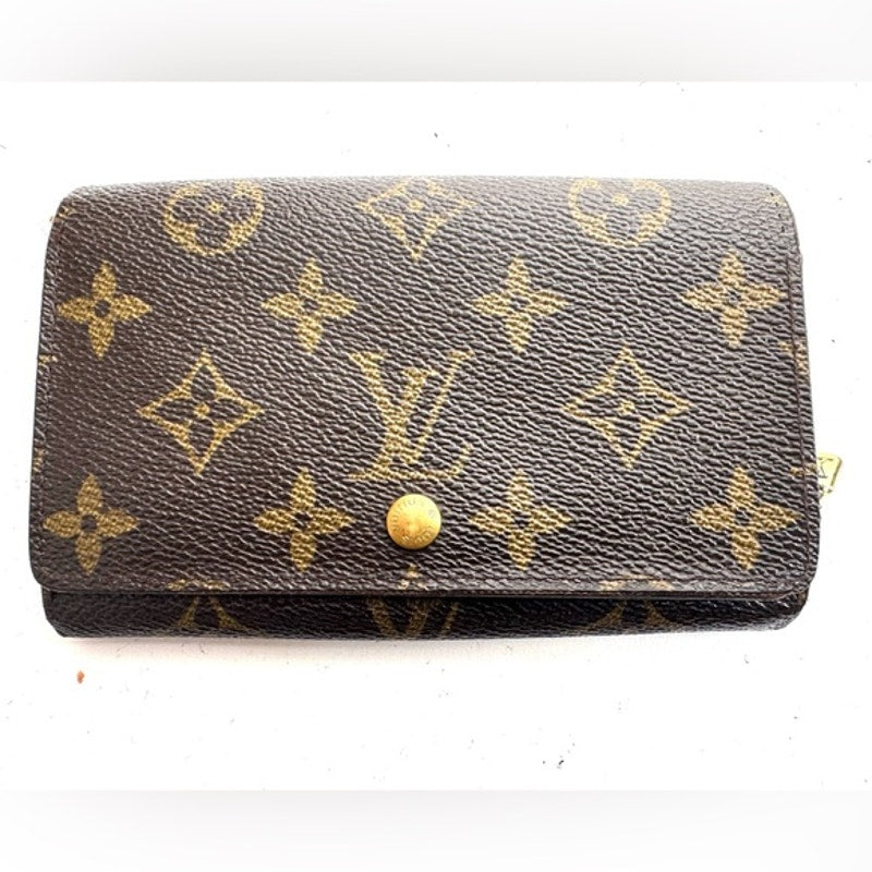 Louis Vuitton Monogram Portefueille Viennois kiss lock French purse wallet