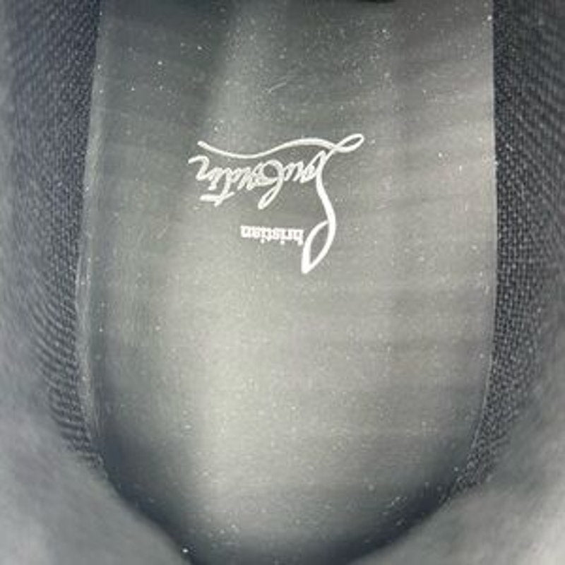 Men's Christian Louboutin, Louis Jr Spike flat sneakers size 47 made in Italy